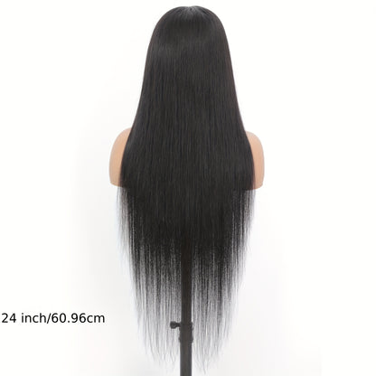 KIMO BEAUTY Women'S Brazilian Human Hair Wig - Glueless Natural Look Frontal Hairline, 180% Density High Volume, Pre Plucked Hairline & No Glue Needed, 4x4 Lace Closure for Secure Fit - Everyday & Special Events - Natural Bro