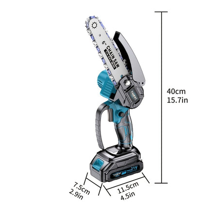 New Mini Chainsaw Wireless, Lightweight and Portable Handheld Electric Tree Cutting Machine