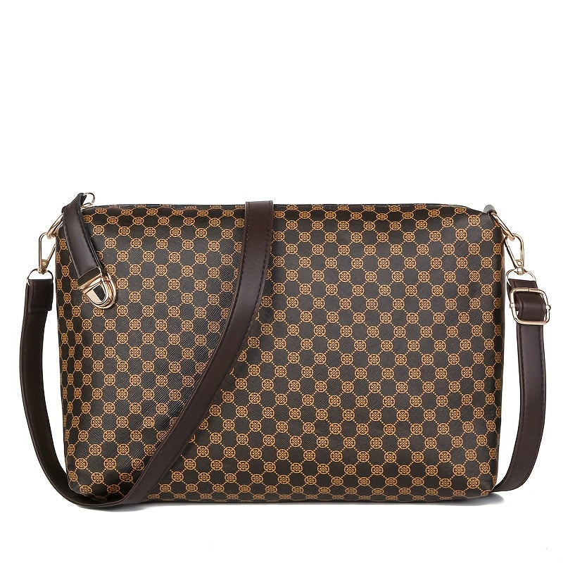 6pcs Women's Handbag Collection - Geometric Crossbody Bags with Zipper Closure, Handbags Suitable for Everyday