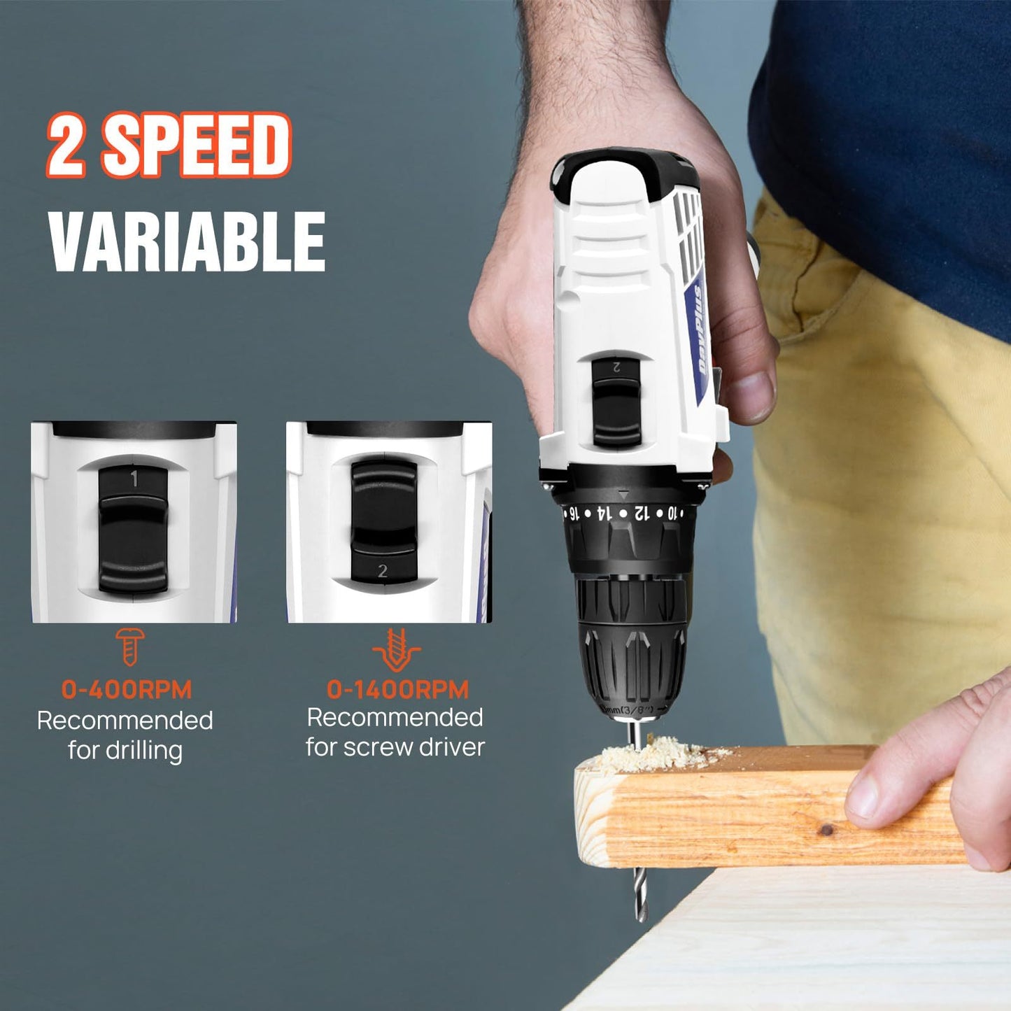 TRAPANO AVVITATORE A BATTERIA 21V 3 IN 1 – POTENZA, PRECISIONE E AFFIDABILITÀ