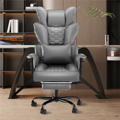 Executive Office Chair with Footrest – Ergonomic Comfort for Work & Gaming