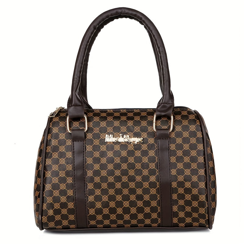 6pcs Women's Handbag Collection - Geometric Crossbody Bags with Zipper Closure, Handbags Suitable for Everyday