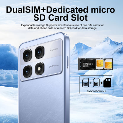 Smartphone with Dual SIM Dual Standby, 3G, 2GB of RAM, 16GB of Storage, a Large 6.5-Inch Touchscreen, 2MP And 5MP Cameras, Android 8.1