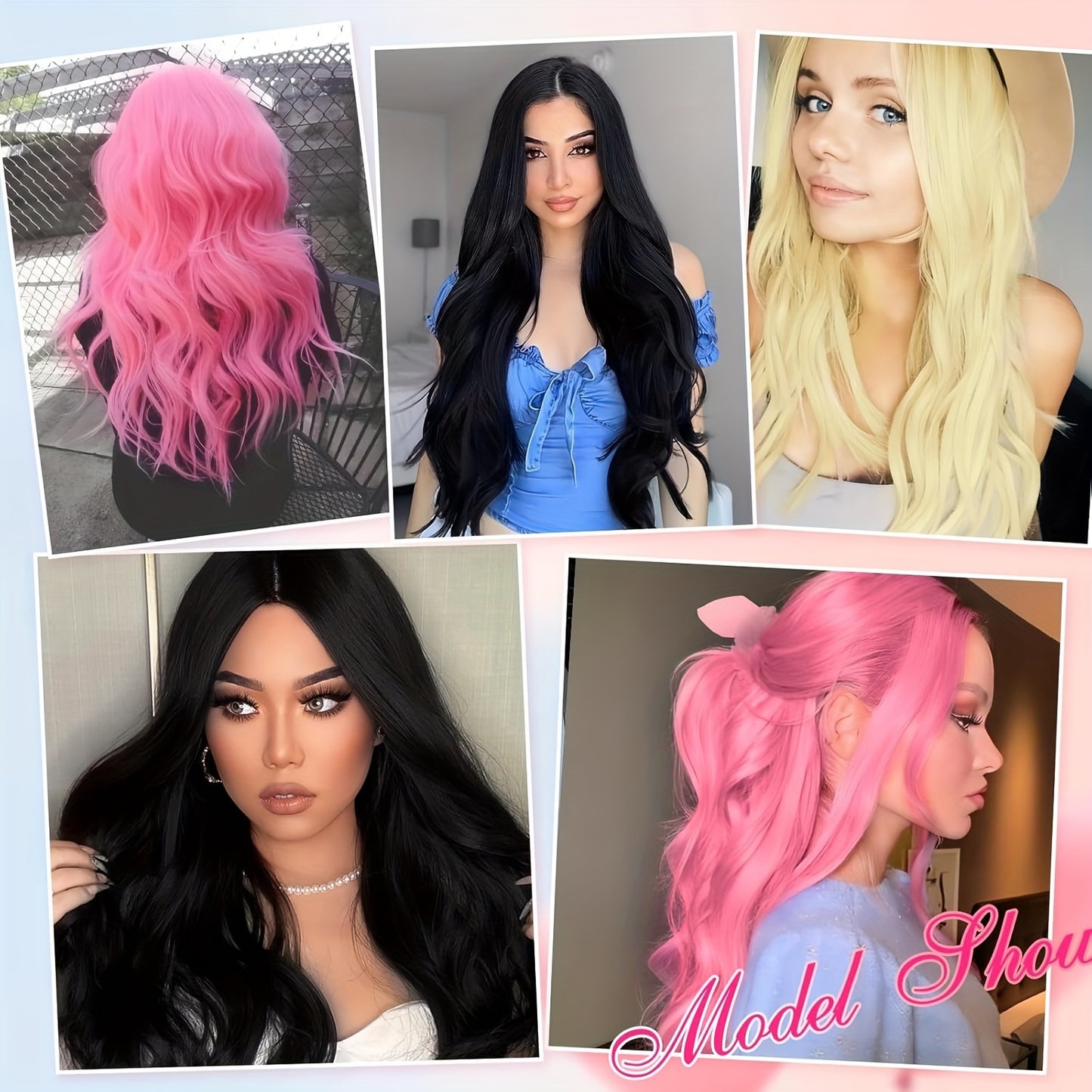 66.04 cm Long Body Wave Glam Wig for Women - Middle Parted, Wavy & Lustrous - Heat Styleable, Perfect for Christmas, Cosplay & Parties