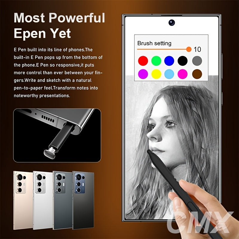 S25 Ultra 2025 14 Smartphone, 6.8" 8GB RAM + 256GB Storage, Sharp HD Front/Rear Cameras