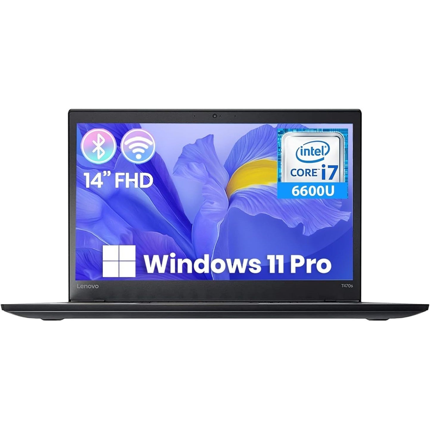 Lenovo ThinkPad T470s, Intel Core i7-7500U,16 GB RAM, 512 GB SSD, Windows 11 Pro