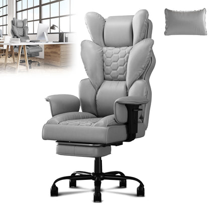 Executive Office Chair with Footrest – Ergonomic Comfort for Work & Gaming
