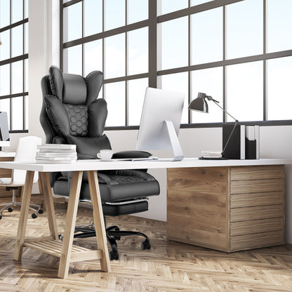 Executive Office Chair with Footrest – Ergonomic Comfort for Work & Gaming