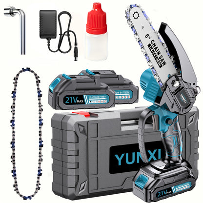 New Mini Chainsaw Wireless, Lightweight and Portable Handheld Electric Tree Cutting Machine
