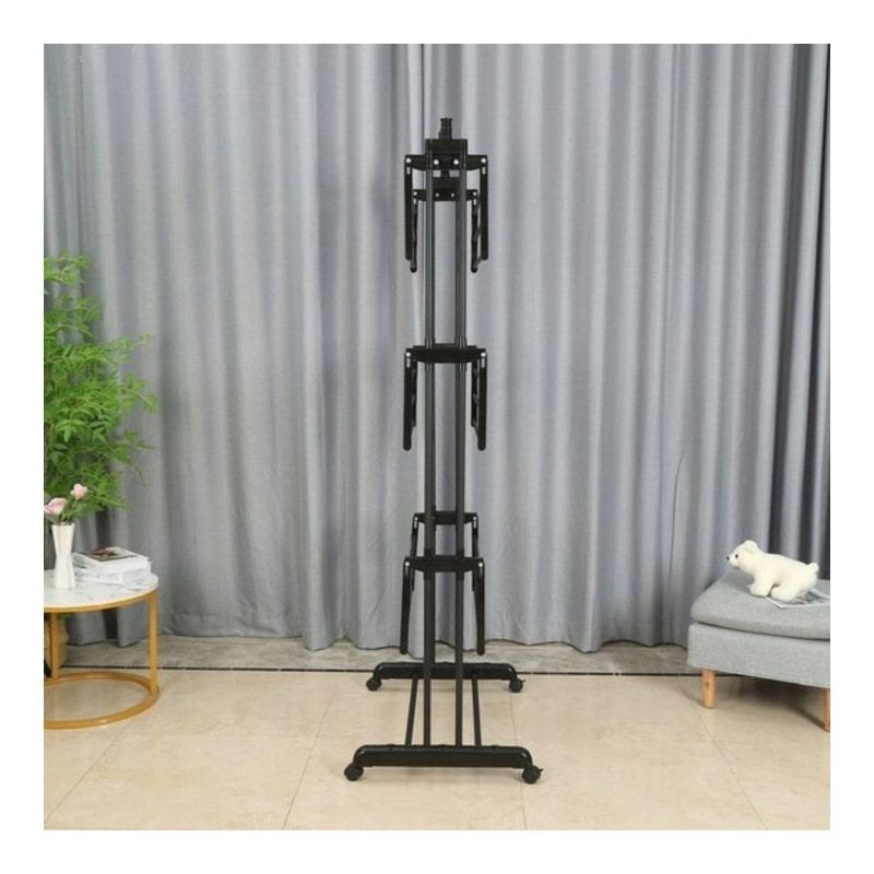 XXL Standing Clothes Drying Rack, Foldable, 3 Tiers, 6 Arms Maximum Load 50 Kg Space-Saving Ideal for Home And Apartment