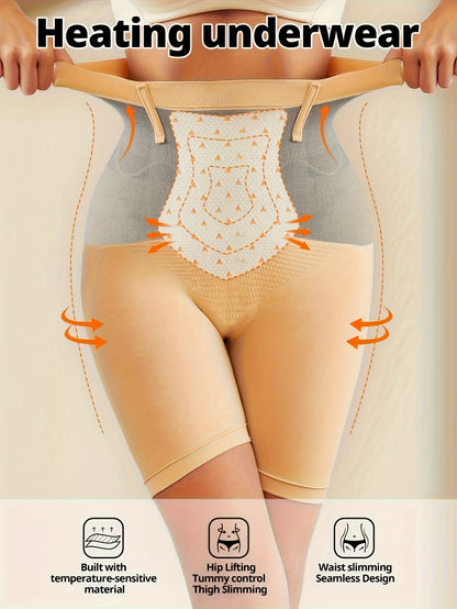 1PC Burning Thermal Pants – 3-Second Warming High-Waisted Shaping Shorts for Tummy Control & Lift
