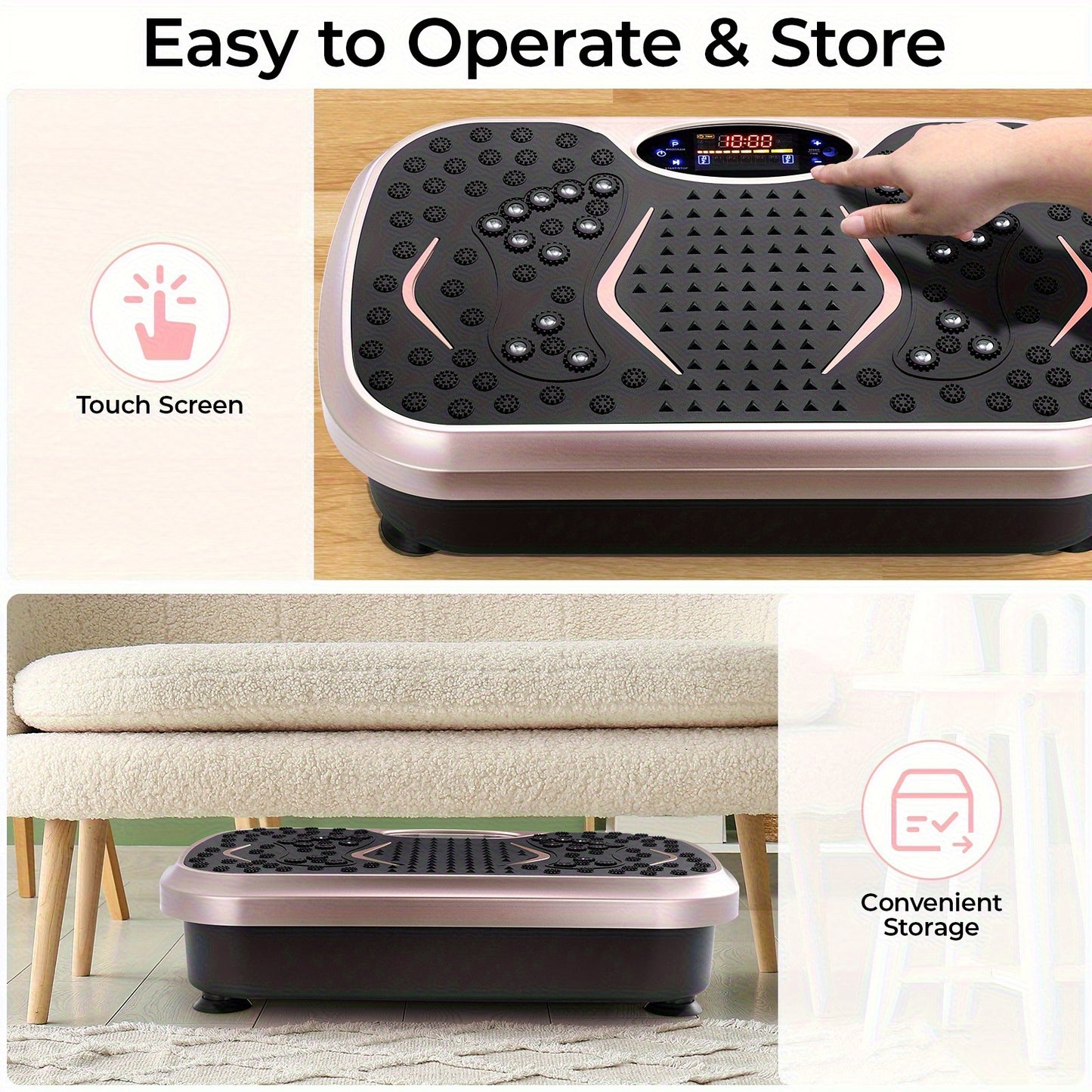 LIFERUN Vibration Platform – Full-Body Home Fitness Solution