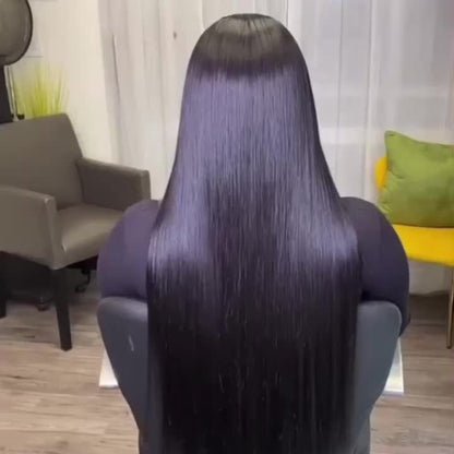 KIMO BEAUTY Women'S Brazilian Human Hair Wig - Glueless Natural Look Frontal Hairline, 180% Density High Volume, Pre Plucked Hairline & No Glue Needed, 4x4 Lace Closure for Secure Fit - Everyday & Special Events - Natural Bro