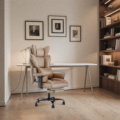 Executive Office Chair with Footrest – Ergonomic Comfort for Work & Gaming