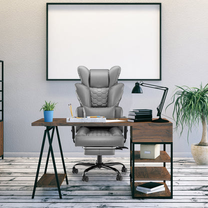 Executive Office Chair with Footrest – Ergonomic Comfort for Work & Gaming