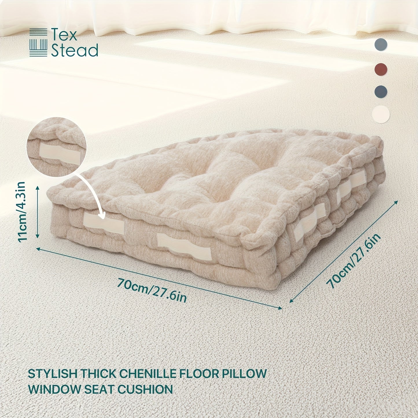 Versatile Triangular Reading with Attachments, Washable in Machines, Ideal for Use on Chairs, Floors, Sofas