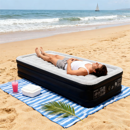 Inflatable Mattress for 1/2 Person Self-inflating Air Mattress Air Mattress (with Built-in Electric Air Pump and Air Bag) for Camping Rapid Inflation