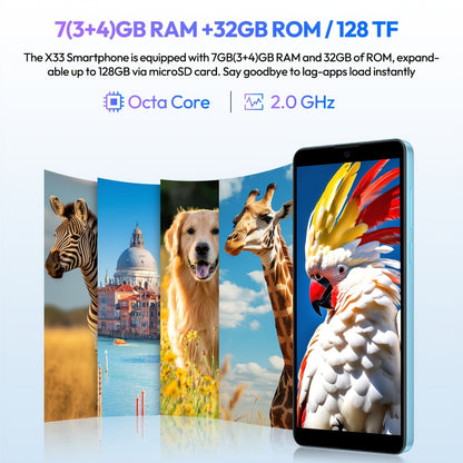 XGODY Android 15 Smartphone | 6.0" Touch Screen, 7GB RAM+32GB ROM, 4G LTE Dual SIM, Octa-Core Processor, 5MP+8MP Camera, Face Unlock, 3500mAh Battery