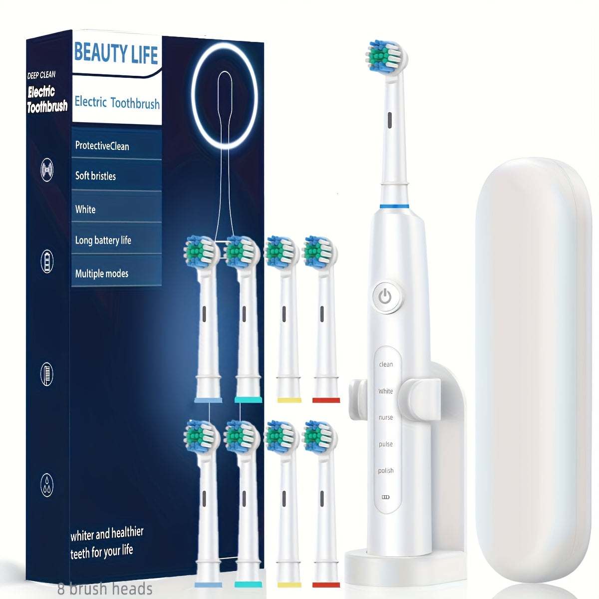 Adult Rotating Electric Toothbrush Gift Set – Ultimate Whitening & Oral Care Solution