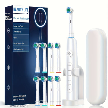 Adult Rotating Electric Toothbrush Gift Set – Ultimate Whitening & Oral Care Solution