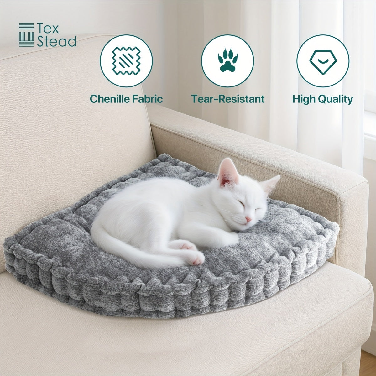 Versatile Triangular Reading with Attachments, Washable in Machines, Ideal for Use on Chairs, Floors, Sofas