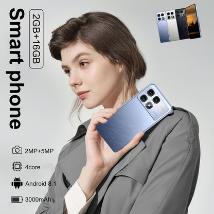 6.56-inch high touch screen, 2GB RAM+16GB ROM dual SIM card, 3000mAh battery, Type-C USB 2MP+16MP high-definition front and rear cameras