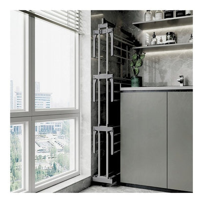 XXL Standing Clothes Drying Rack, Foldable, 3 Tiers, 6 Arms Maximum Load 50 Kg Space-Saving Ideal for Home And Apartment