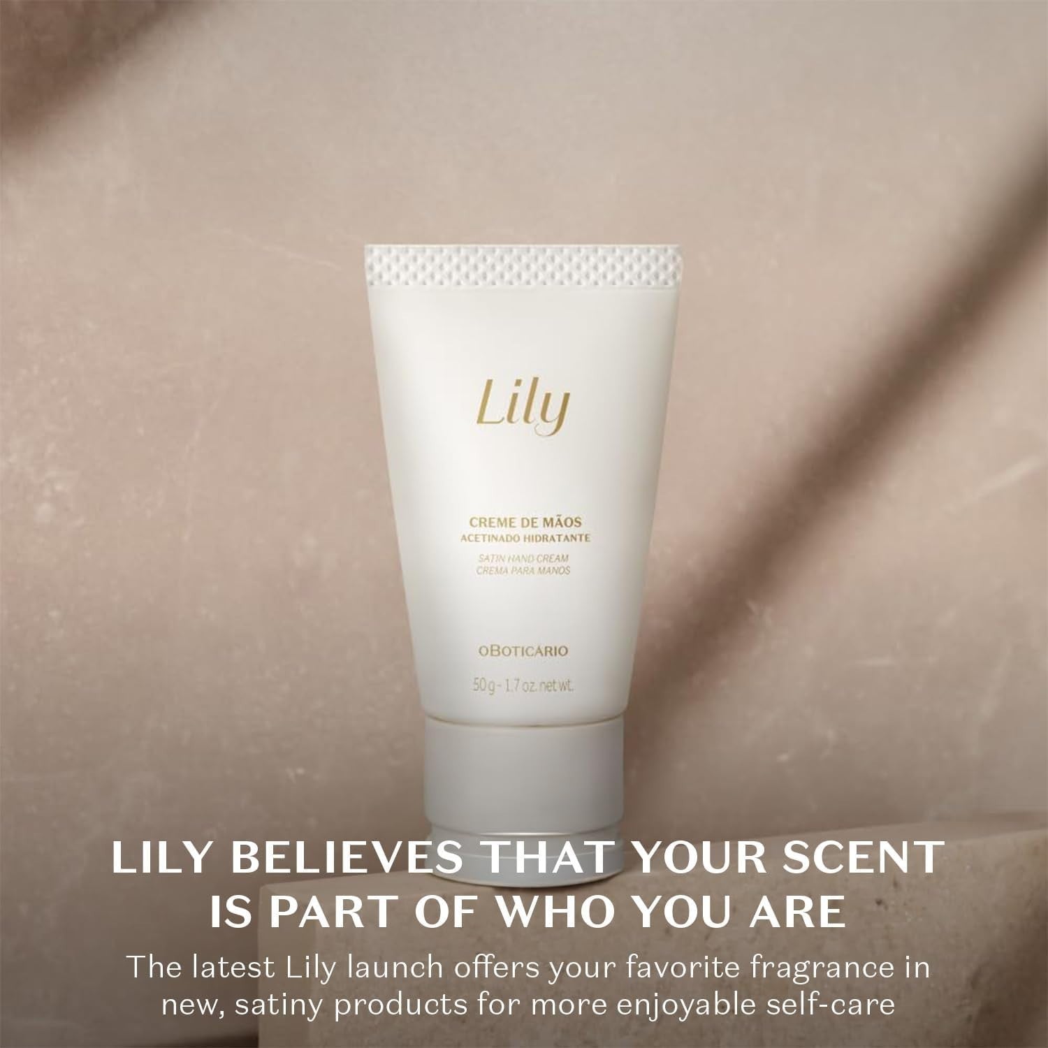 Lily Satin Hand Cream Oboticario