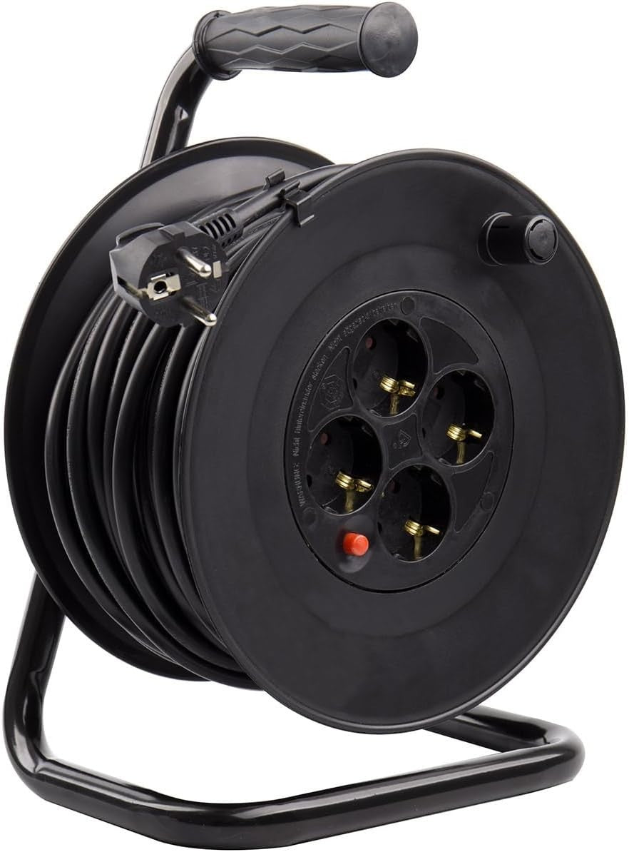  Avvolgicavo 50m con prolunga 3 x 1,5 mm con sistema anti-torsione FANTON SPA