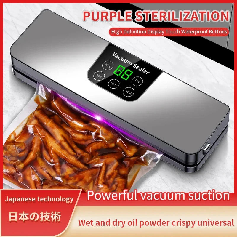 Sigillatrice Sottovuoto Ricaricabile USB Conservatore Automatico per Alimenti