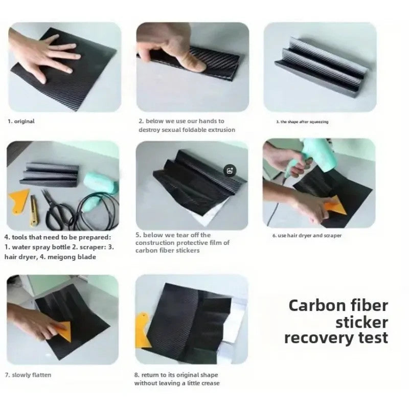 rotolo di protezione per il bordo della portiera dell'auto in fibra di carbonio