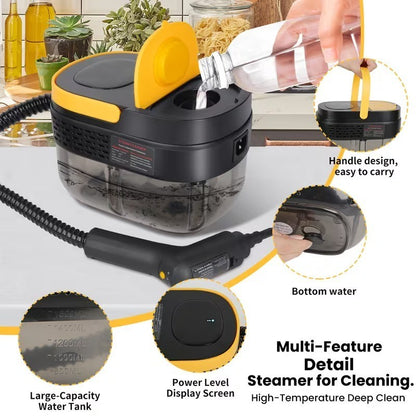 Pulitore a vapore 2500 W ad alta potenza per estrattori olio, fumo, pavimenti