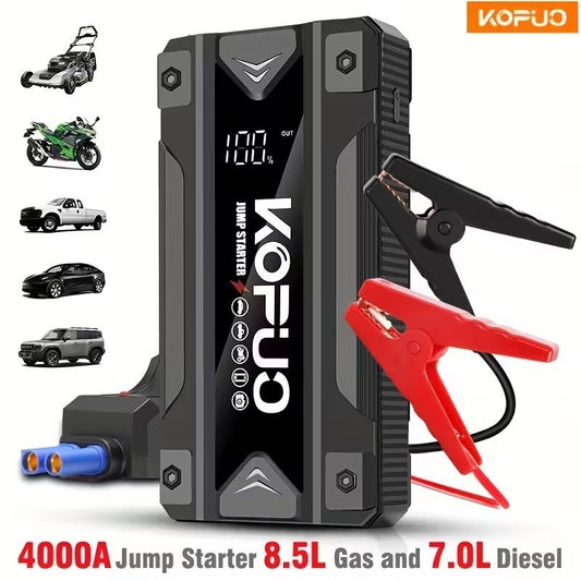 KOPUO 4000A Avviatore Portatile per Auto Strumento Professionale Batteria 12V