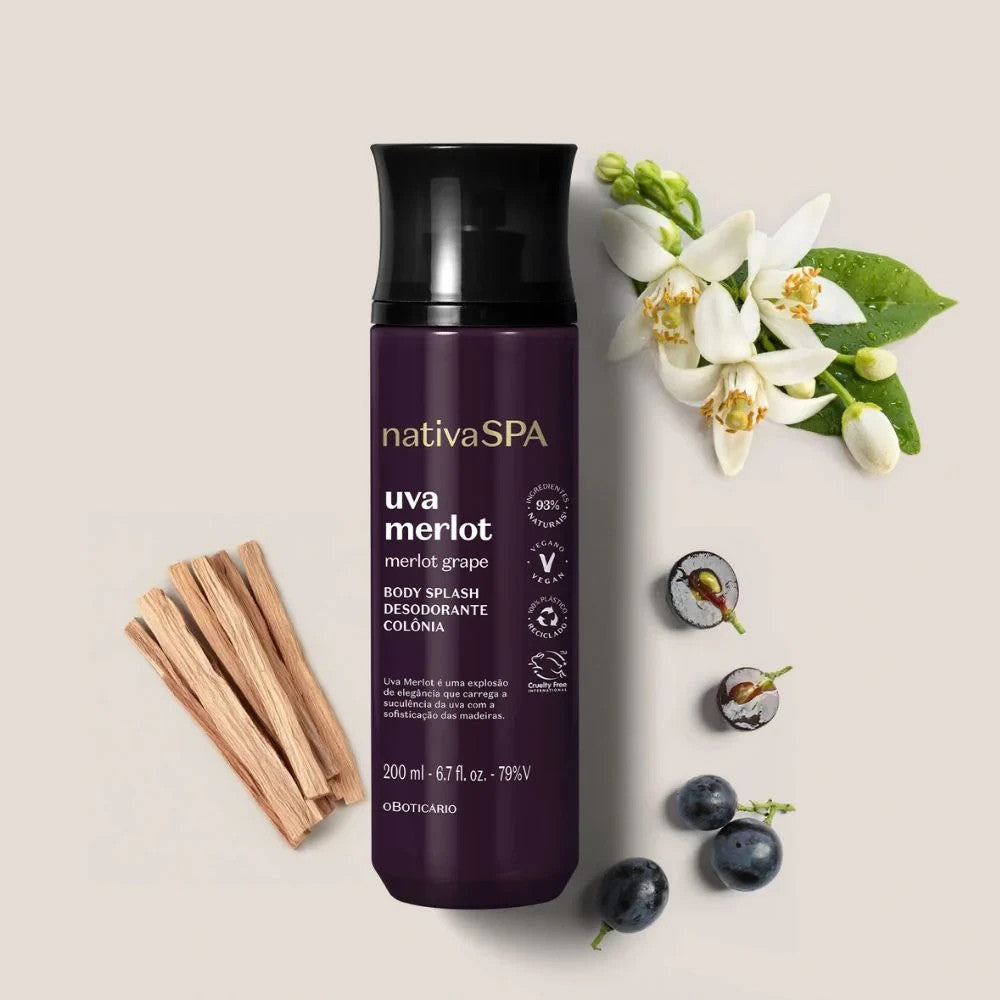Nativa SPA Merlot Grape Body Splash Oboticario