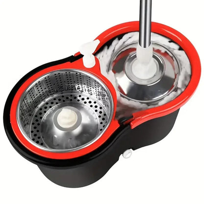 Set di mocio e secchio rotante, sistema di secchio per mocio girevole a 360°