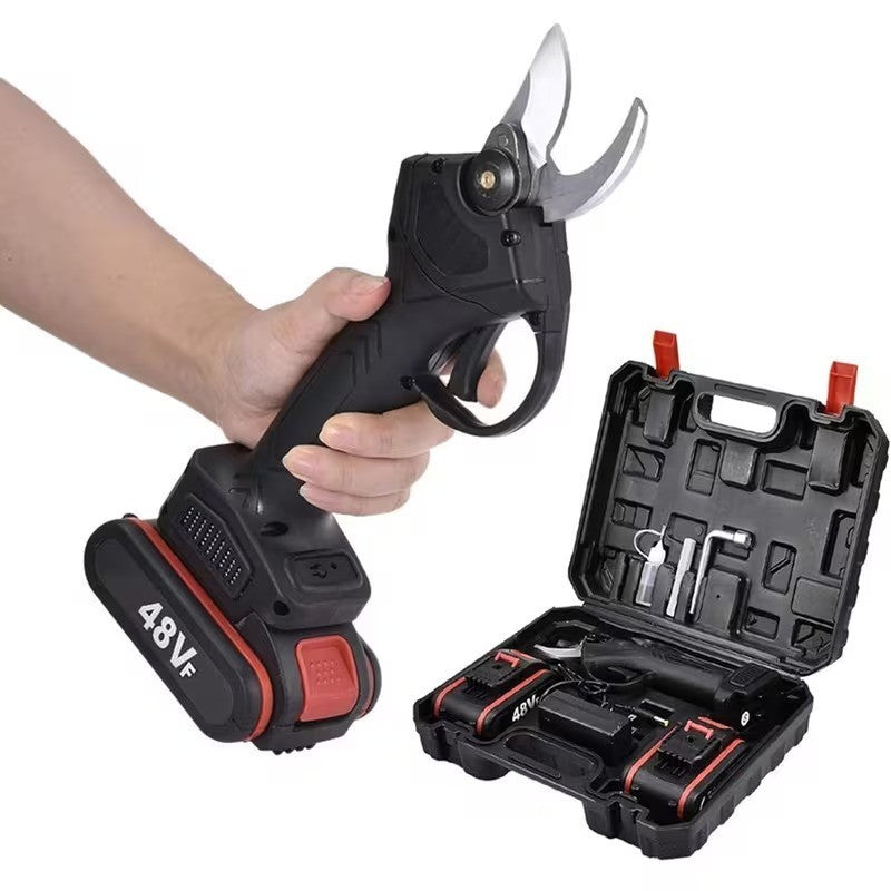 FORBICI DA POTATURA ELETTRICHE 48V CON DOPPIA BATTERIA – POTENZA E PRECISIONE