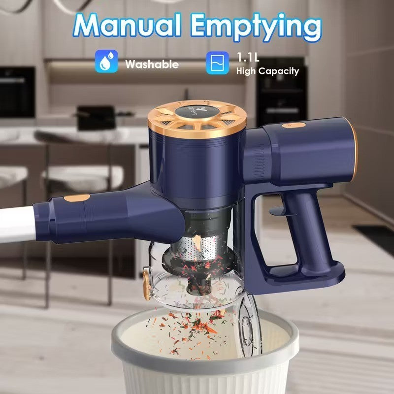 Aspirapolvere senza fili 60000PA 350W, contenitore polvere 1.1L, regolabile