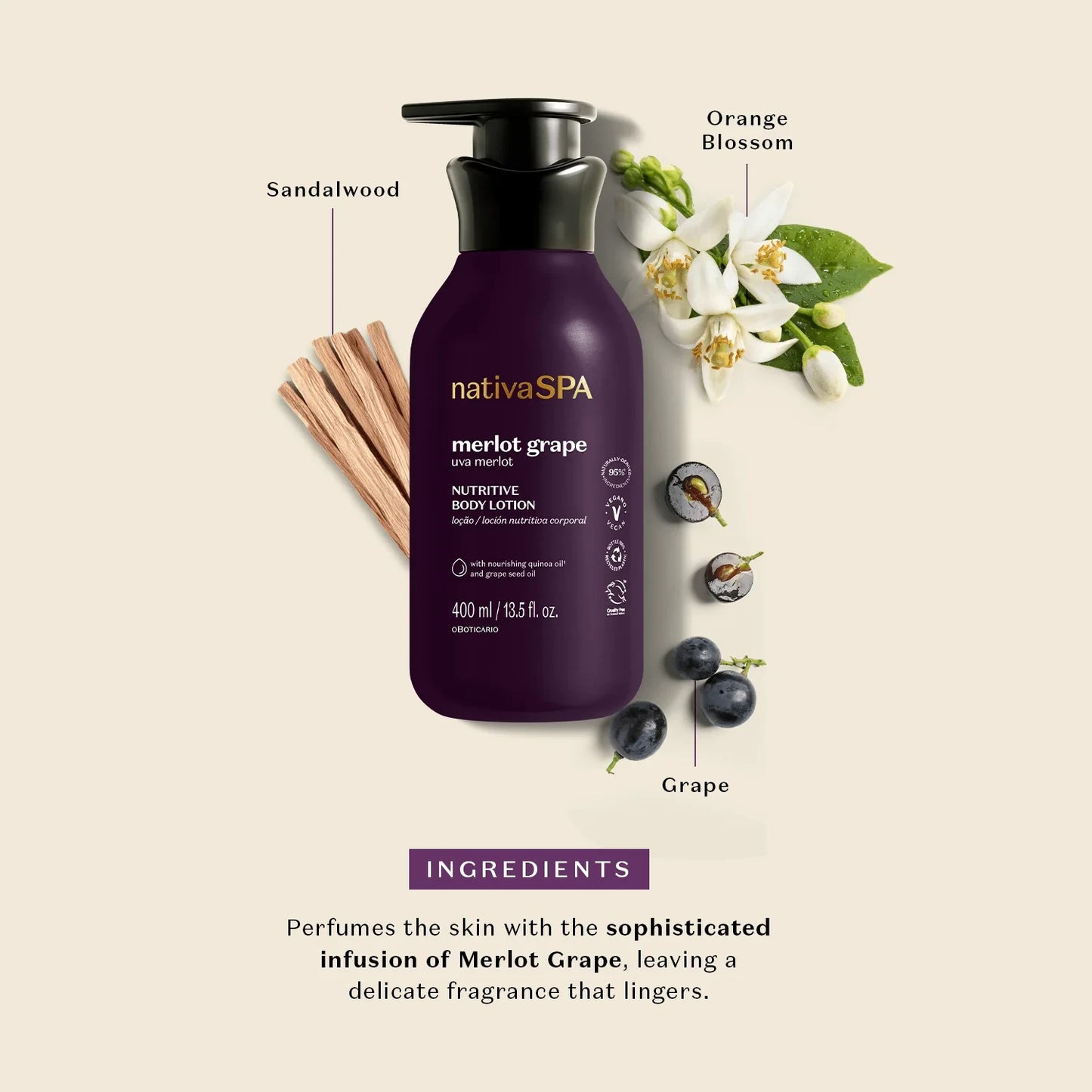 Nativa SPA Black Plum Body Lotion Oboticario