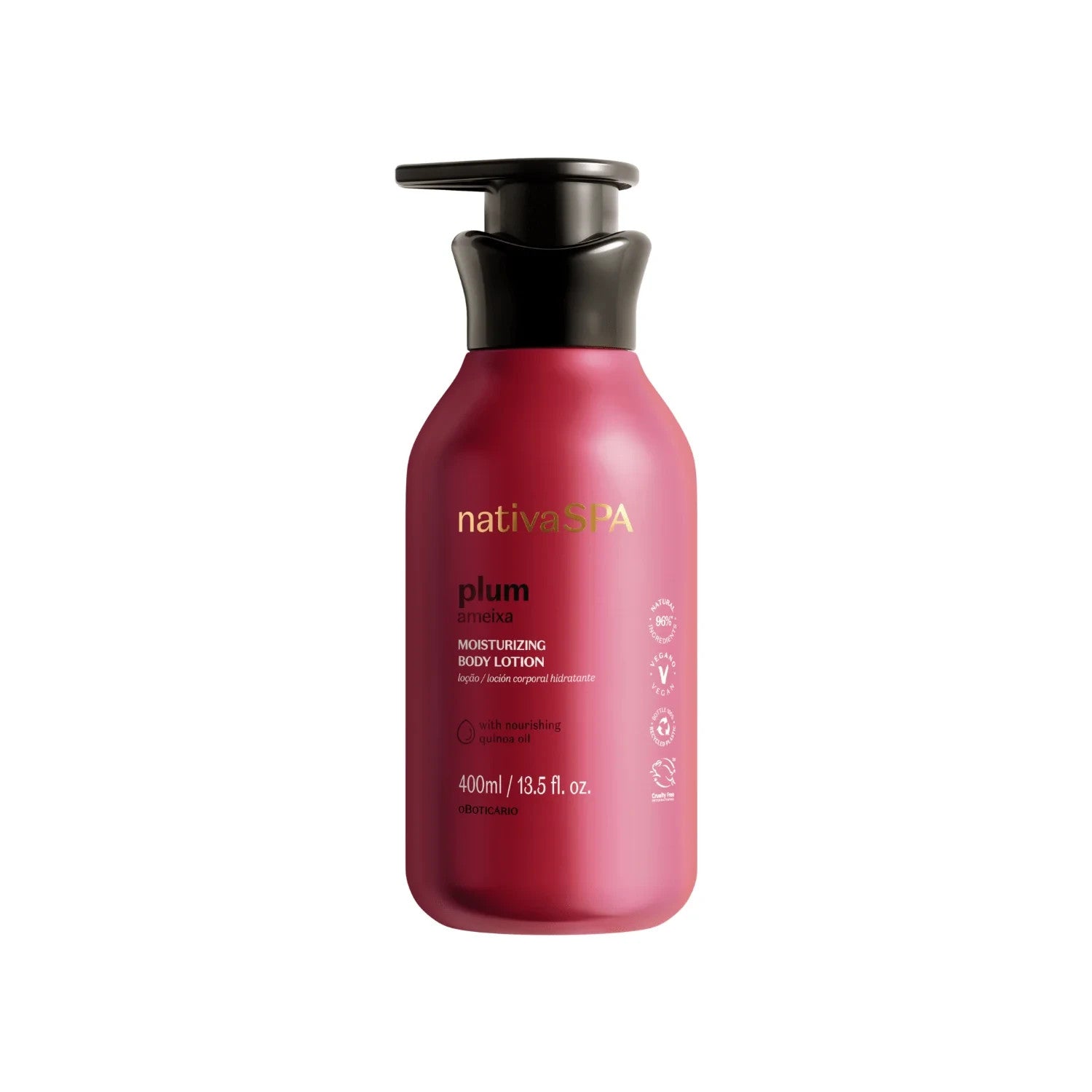 Nativa SPA Plum Moisturizing Body Lotion Oboticario
