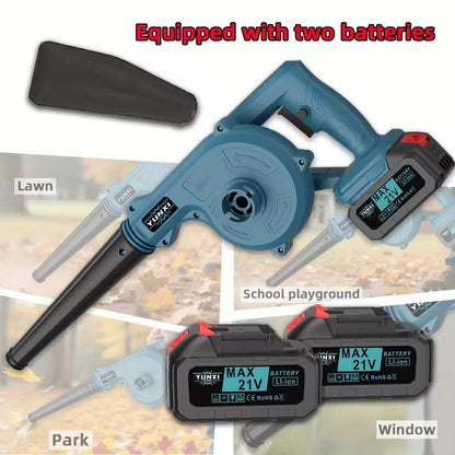 Soffiatore Batteria,300W 12000 r/min per la cura del prato, rimozione di foglie