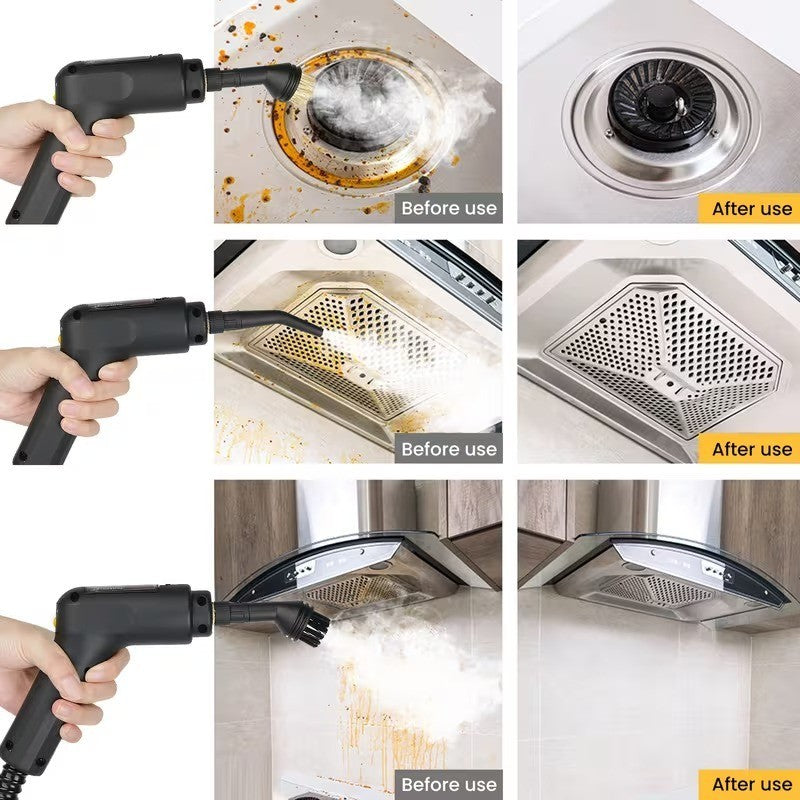 Pulitore a vapore 2500 W ad alta potenza per estrattori olio, fumo, pavimenti