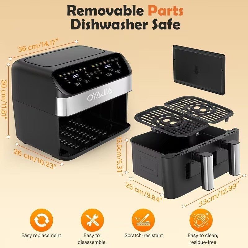 Tristar Aerofryer 10L Friggitrice a Doppio Cestello 10 in 1 200℃, 240V