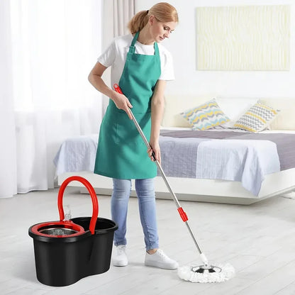 Set di mocio e secchio rotante, sistema di secchio per mocio girevole a 360°
