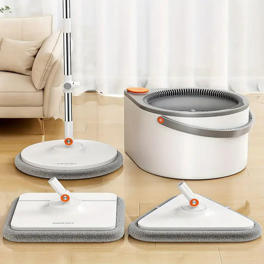 Set Mocio e Secchio con 6 Panni in Microfibra Pulitore Efficace per pavimenti