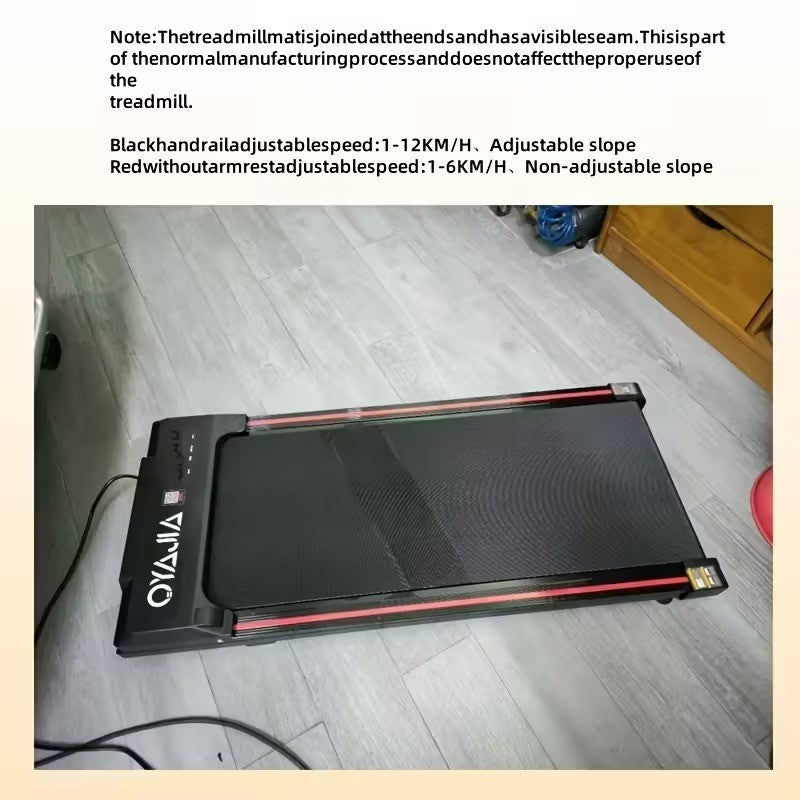 Tapis Roulant Elettrico Silenzioso Pieghevole Regolabile Velocità 12 km/h, LED