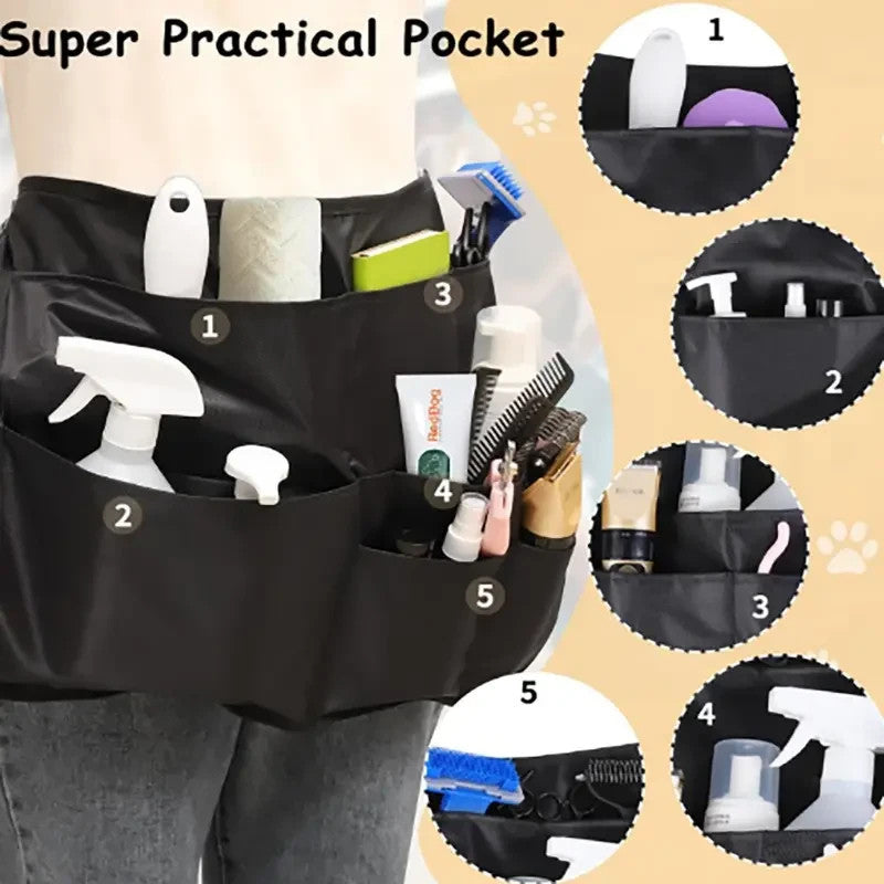 Grembiule per la pulizia professionale con 9 tasche e cintura regolabile in vita