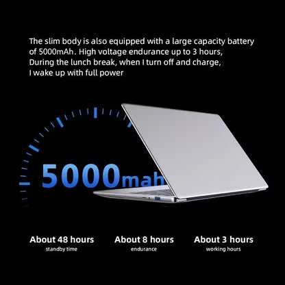 Intel Laptop N4000 2,6 GHz 15,6'' 16 GB SSD 1TB/2TB 1920*1080 Impronta Digitale