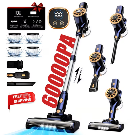 Aspirapolvere senza fili 60000PA 350W, contenitore polvere 1.1L, regolabile