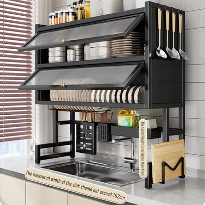 SCOLAPIATTI A DOPPIO STRATO CON COPERTURA – ORDINE, IGIENE E DESIGN MODERNO