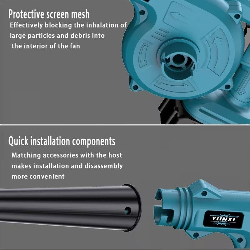 Soffiatore Batteria,300W 12000 r/min per la cura del prato, rimozione di foglie